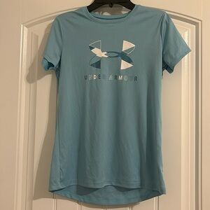 Girls Large Under-Armour Blue Top